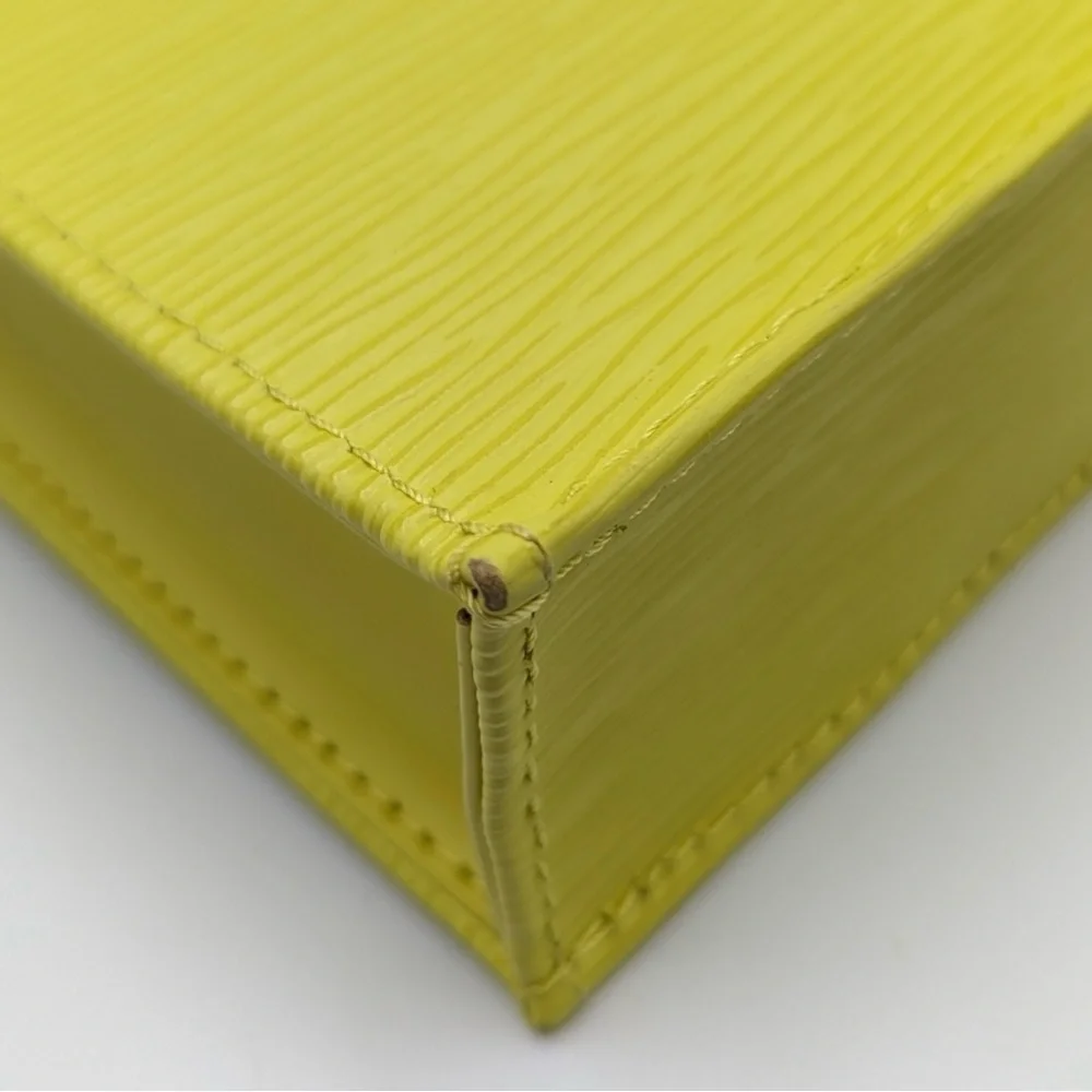 SALE! Louis Vuitton Petit Sac Plat Citron (yellow) Epi Leather Mini Bag - Picture 10 of 16